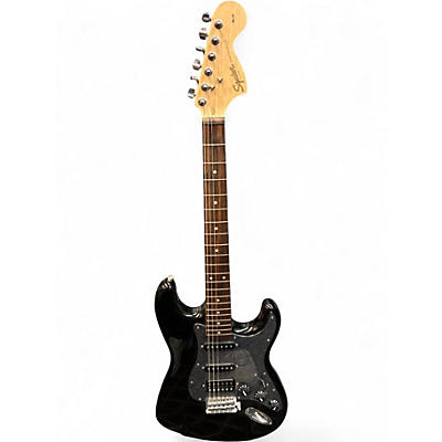 Used Squier Affinity Stratocaster Black Sparkle Solid Body Electric Guitar