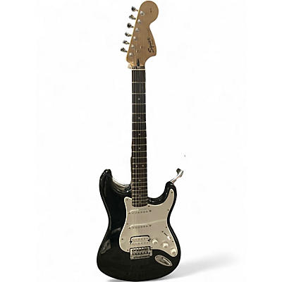 Used Squier Affinity Stratocaster Black and White Solid Body Electric Guitar