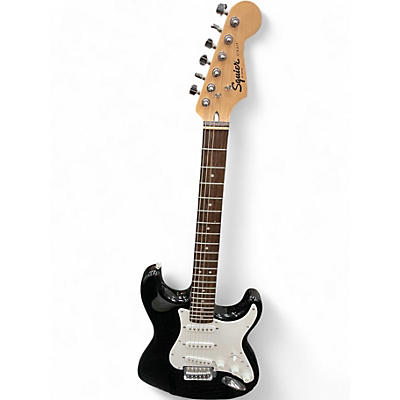 Used Squier Affinity Stratocaster Black and White Solid Body Electric Guitar