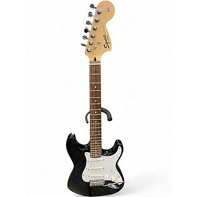 Used Squier Affinity Stratocaster Black and White Solid Body Electric Guitar