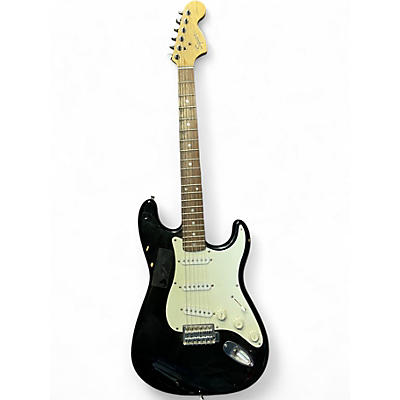 Used Squier Affinity Stratocaster Black and White Solid Body Electric Guitar