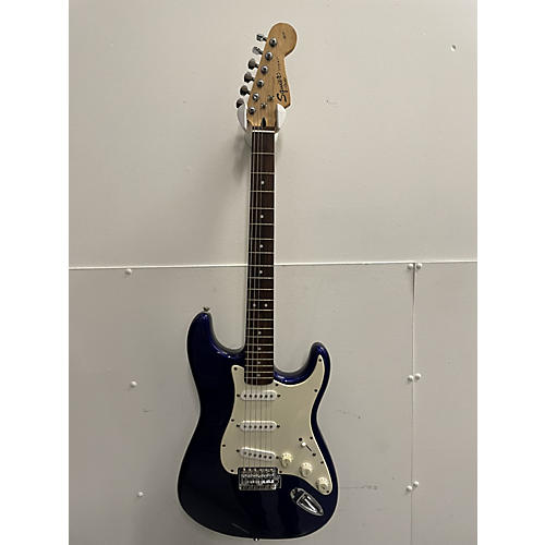 Squier Used Squier Affinity Stratocaster Blue Solid Body Electric Guitar Blue