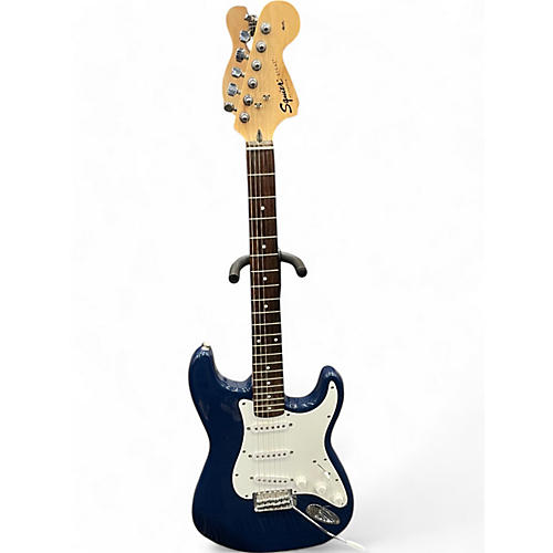 Squier Used Squier Affinity Stratocaster Blue Solid Body Electric Guitar Blue