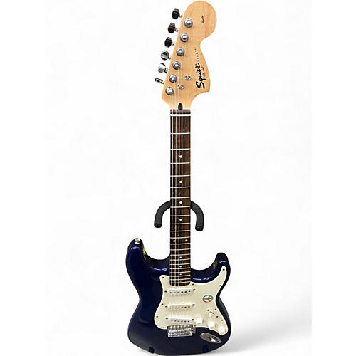 Used Squier Affinity Stratocaster Blue Solid Body Electric Guitar Blue