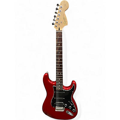 Used Squier Affinity Stratocaster Candy Apple Red Metallic Solid Body Electric Guitar