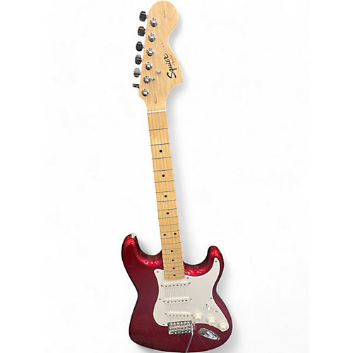 Squier Used Squier Affinity Stratocaster Candy Apple Red Solid Body Electric Guitar Candy Apple Red