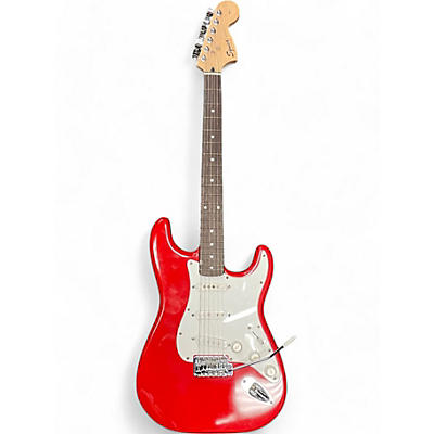 Squier Used Squier Affinity Stratocaster Candy Apple Red Solid Body Electric Guitar