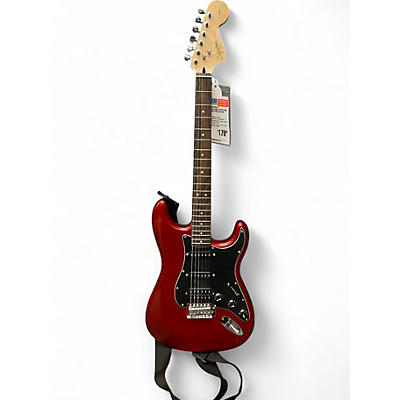 Used Squier Affinity Stratocaster Candy Apple Red Solid Body Electric Guitar