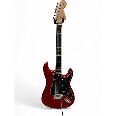 Used Squier Affinity Stratocaster Candy Apple Red Solid Body Electric Guitar