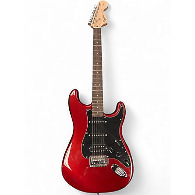 Used Squier Affinity Stratocaster Candy Apple Red Solid Body Electric Guitar