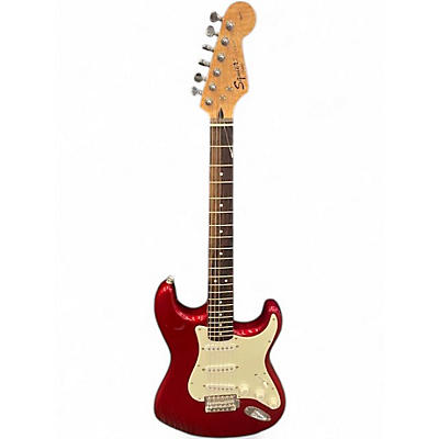 Used Squier Affinity Stratocaster Candy Apple Red Solid Body Electric Guitar