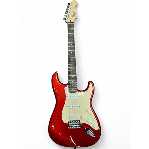 Squier Used Squier Affinity Stratocaster Cherry Solid Body Electric Guitar Cherry