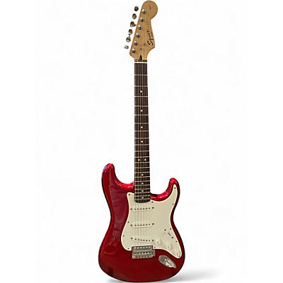 Used Squier Affinity Stratocaster Cherry Solid Body Electric Guitar