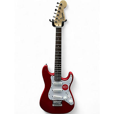 Used Squier Affinity Stratocaster Chrome Red Solid Body Electric Guitar