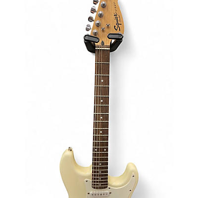 Used Squier Affinity Stratocaster Cream Solid Body Electric Guitar
