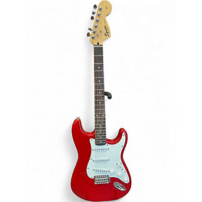 Used Squier Affinity Stratocaster Dakota Red Solid Body Electric Guitar