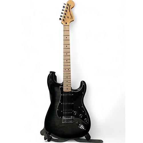 Squier Used Squier Affinity Stratocaster FMT HSS Black Burst Solid Body Electric Guitar Black Burst