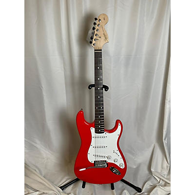 Squier Used Squier Affinity Stratocaster Fiesta Red Solid Body Electric Guitar