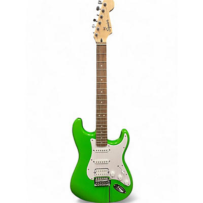 Squier Used Squier Affinity Stratocaster Green Solid Body Electric Guitar