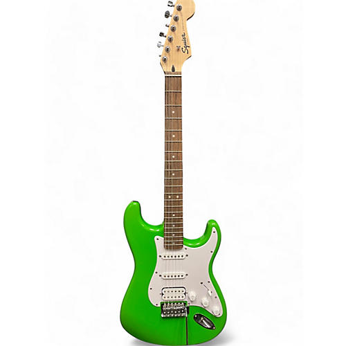 Squier Used Squier Affinity Stratocaster Green Solid Body Electric Guitar Green