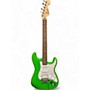 Used Squier Used Squier Affinity Stratocaster Green Solid Body Electric Guitar Green