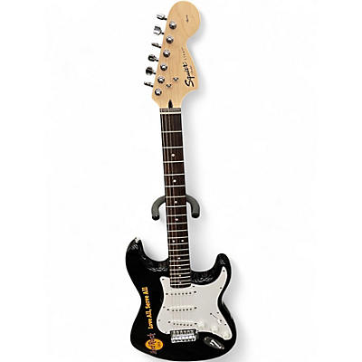 Used Squier Affinity Stratocaster HARD ROCK CAFE BLACK Solid Body Electric Guitar