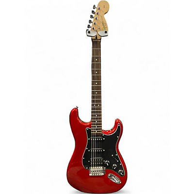 Used Squier Affinity Stratocaster HSS Candy Apple Red Solid Body Electric Guitar