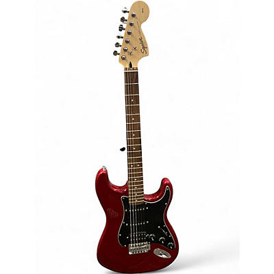 Used Squier Affinity Stratocaster HSS Candy Apple Red Solid Body Electric Guitar