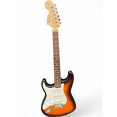 Used Squier Affinity Stratocaster Left Handed 2 Color Sunburst Electric Guitar