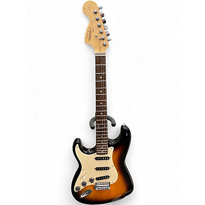 Used Squier Affinity Stratocaster Left Handed 2 Color Sunburst Electric Guitar