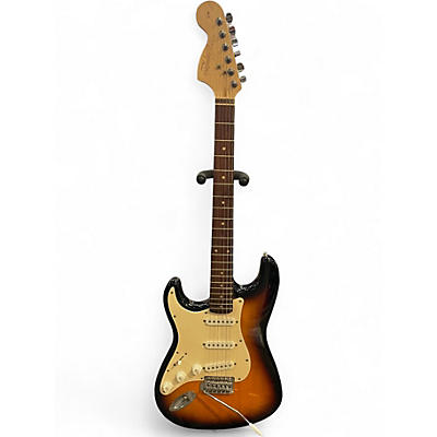 Used Squier Affinity Stratocaster Left Handed 2 Tone Sunburst Electric Guitar