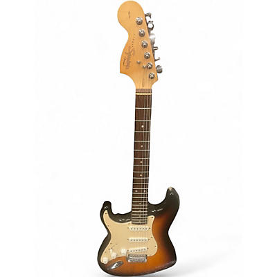 Used Squier Affinity Stratocaster Left Handed 3 Color Sunburst Electric Guitar