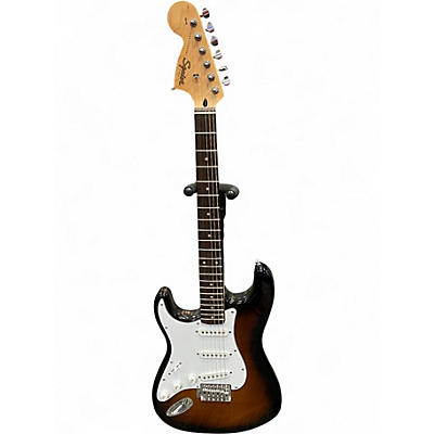 Used Squier Affinity Stratocaster Left Handed Brown Sunburst Electric Guitar