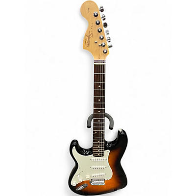 Used Squier Affinity Stratocaster Left Handed Sunburst Electric Guitar