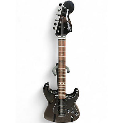Used Squier Affinity Stratocaster Metallic Black Solid Body Electric Guitar