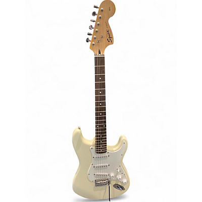 Used Squier Affinity Stratocaster Olympic White Solid Body Electric Guitar