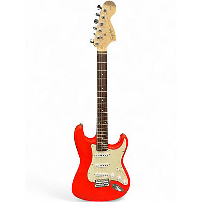 Used Squier Affinity Stratocaster Orange Solid Body Electric Guitar