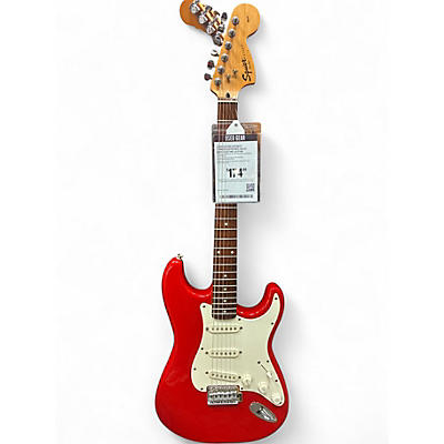 Used Squier Affinity Stratocaster RED Solid Body Electric Guitar