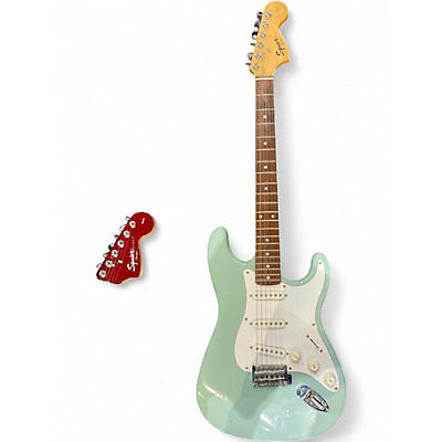 Used Squier Affinity Stratocaster REFINISHED SEAFOAM Solid Body Electric Guitar