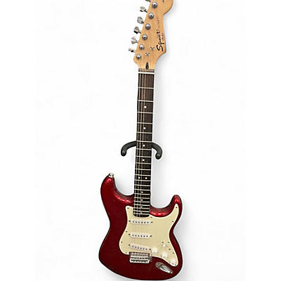 Used Squier Affinity Stratocaster Red Solid Body Electric Guitar
