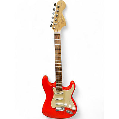 Used Squier Affinity Stratocaster Red Solid Body Electric Guitar