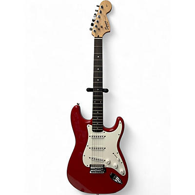 Used Squier Affinity Stratocaster Red Solid Body Electric Guitar
