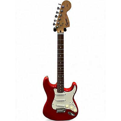 Used Squier Affinity Stratocaster Red Solid Body Electric Guitar