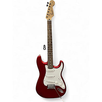 Used Squier Affinity Stratocaster Red Solid Body Electric Guitar