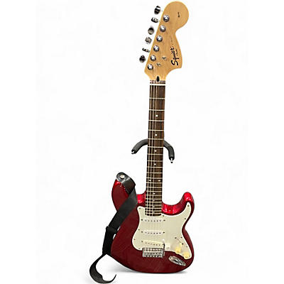 Used Squier Affinity Stratocaster Red Solid Body Electric Guitar