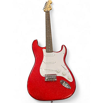 Used Squier Affinity Stratocaster Red Sparkle Solid Body Electric Guitar