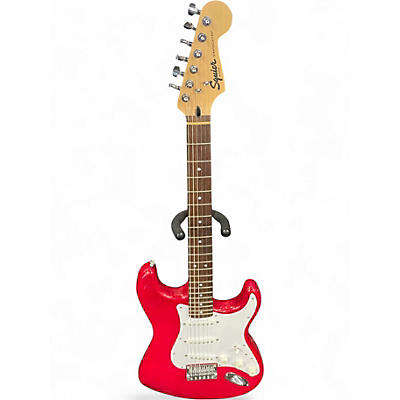 Used Squier Affinity Stratocaster SPARKLE RED Solid Body Electric Guitar