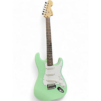 Used Squier Affinity Stratocaster Surf Green Solid Body Electric Guitar