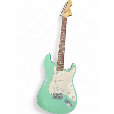 Used Squier Affinity Stratocaster Surf Green Solid Body Electric Guitar