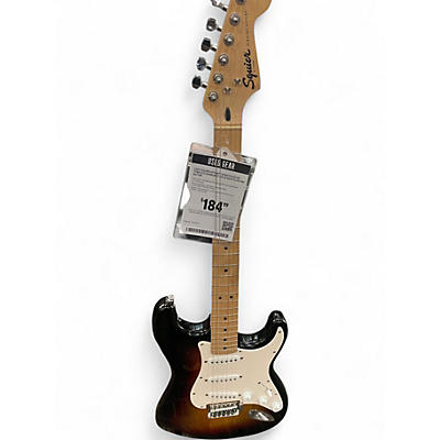 Used Squier Affinity Stratocaster Tobacco Sunburst Solid Body Electric Guitar